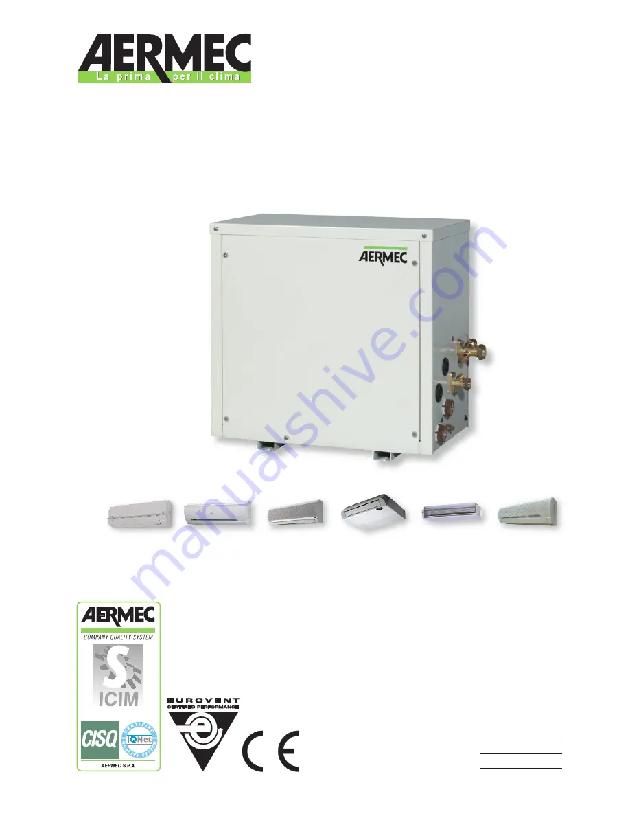 AERMEC CWXR407C Technical And Installation Manual Download Page 1