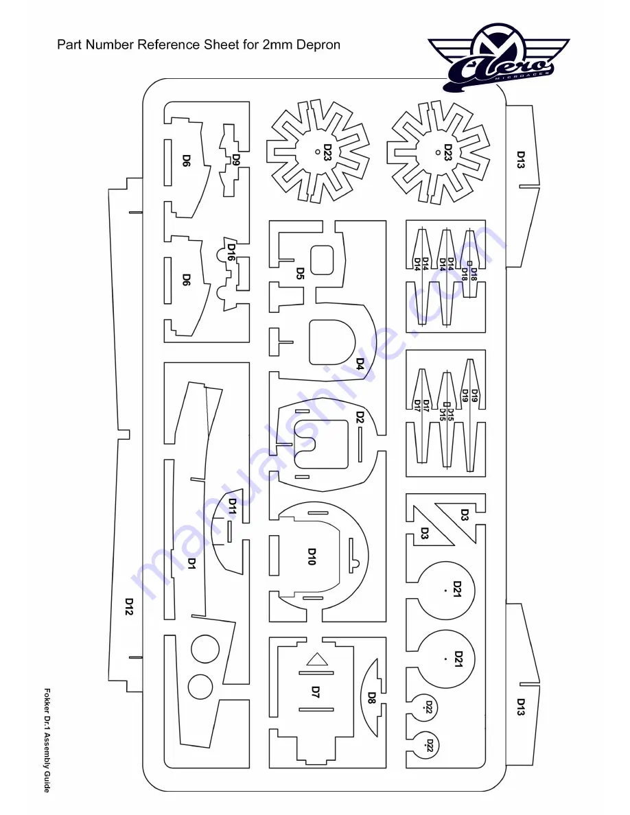 Aero Microaces Fokker Dr.1 Triplane Assembly Manual Download Page 4