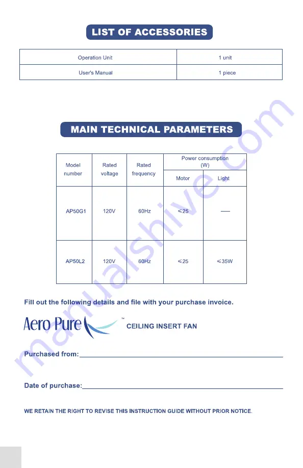 aero pure AP110-G2W User Manual Download Page 7