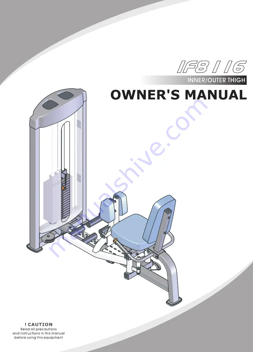 Aerofit IF8116 Owner'S Manual Download Page 1