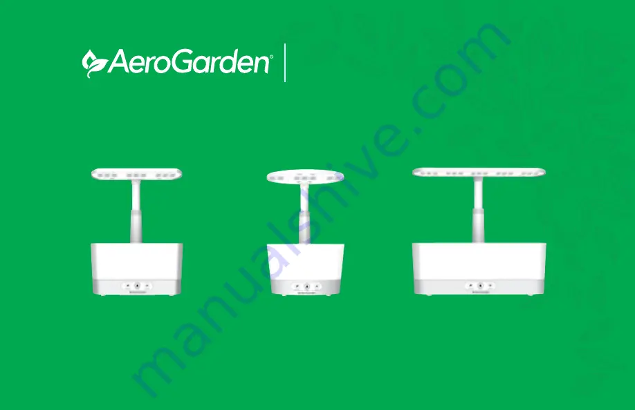 AeroGarden Harvest Series Quick Start Manual Download Page 1