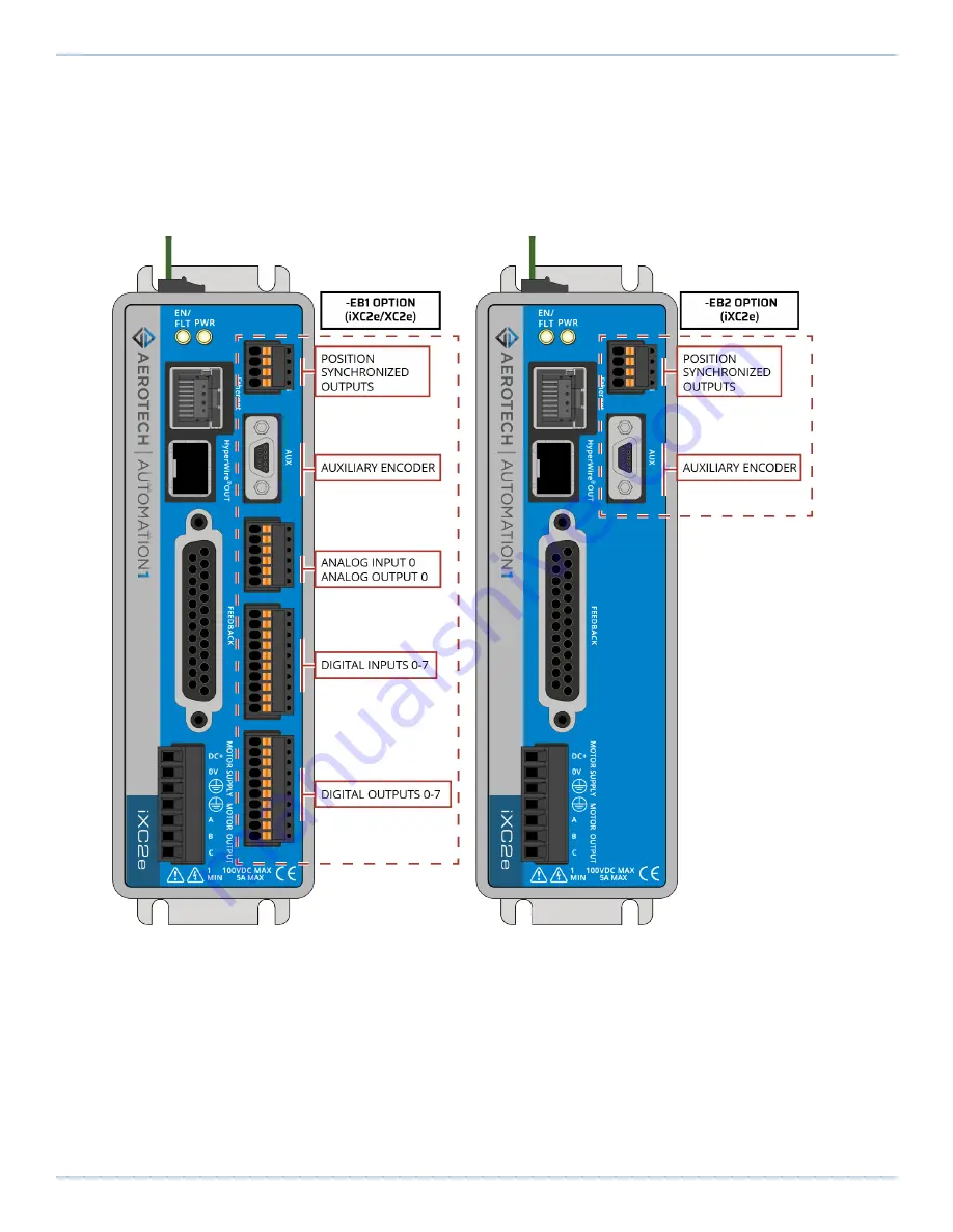 Aerotech Automation1 iXC2e Hardware Manual Download Page 63