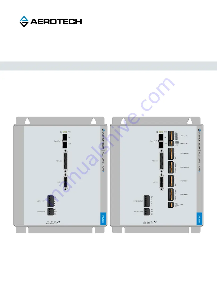 Aerotech Automation1 XL5e Hardware Manual Download Page 1