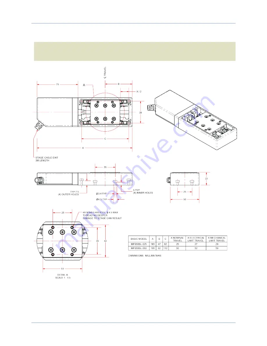 Aerotech MPS50SL Hardware Manual Download Page 16