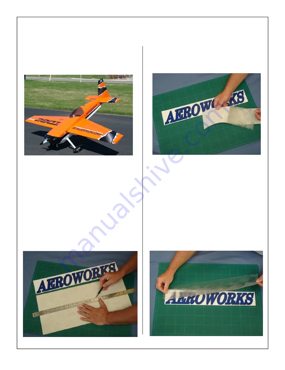 AeroWorks 100cc Edge 540 ARF-QB Assembly Manual Download Page 69