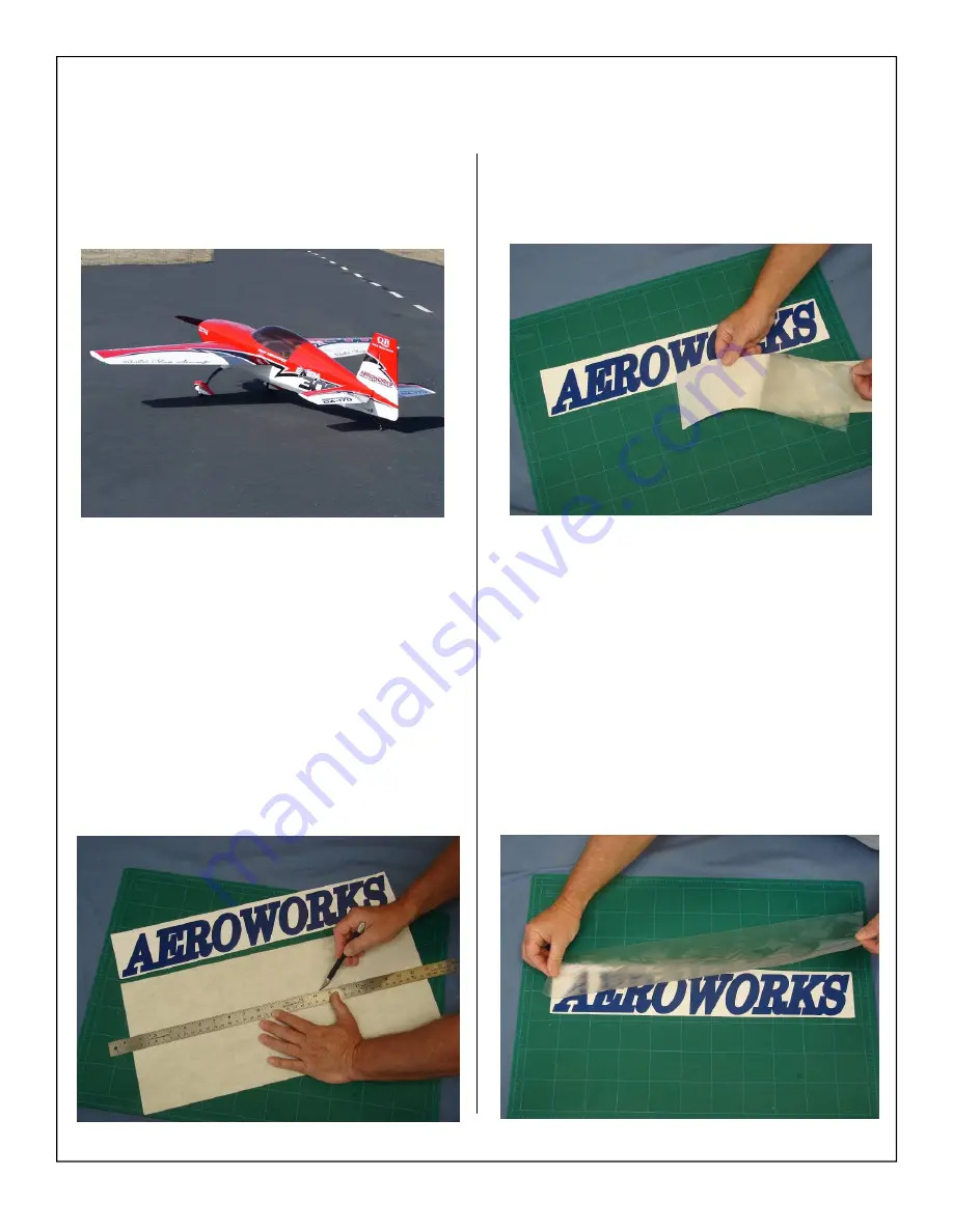 AeroWorks 150cc Extra 300 ARF-QB Assembly Manual Download Page 74