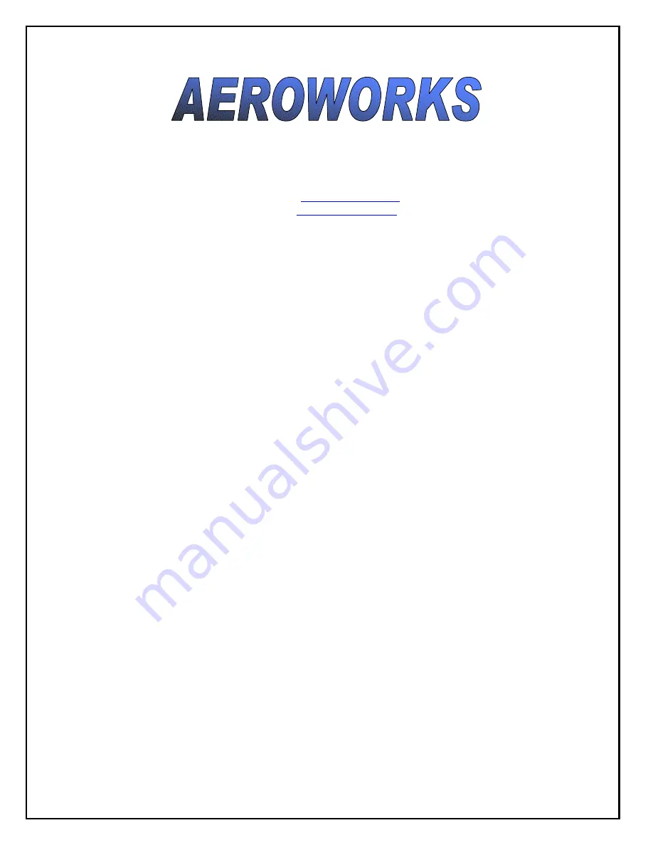 AeroWorks BD-5B ELECTRIC ARF Assembly Manual Download Page 3