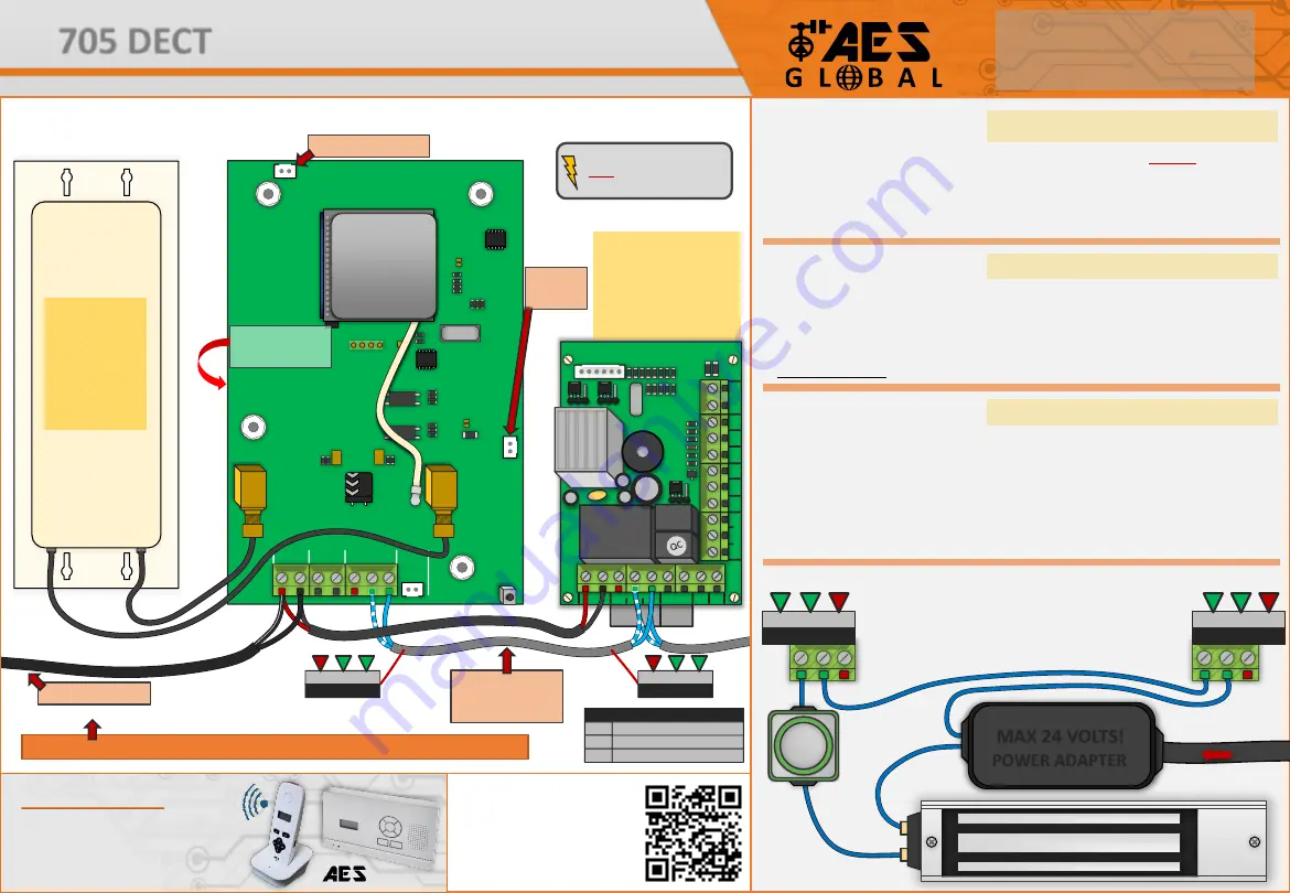 AES global 705 DECT Manual Download Page 1