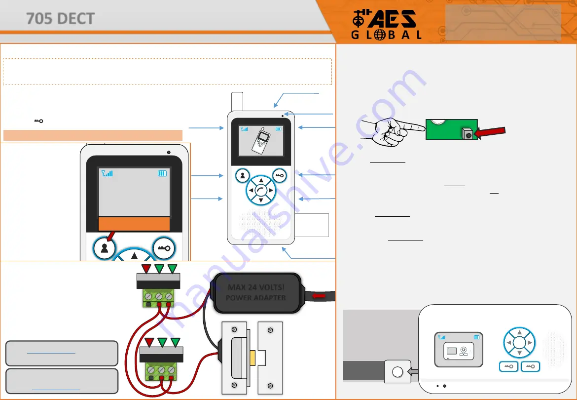 AES global 705 DECT Manual Download Page 2