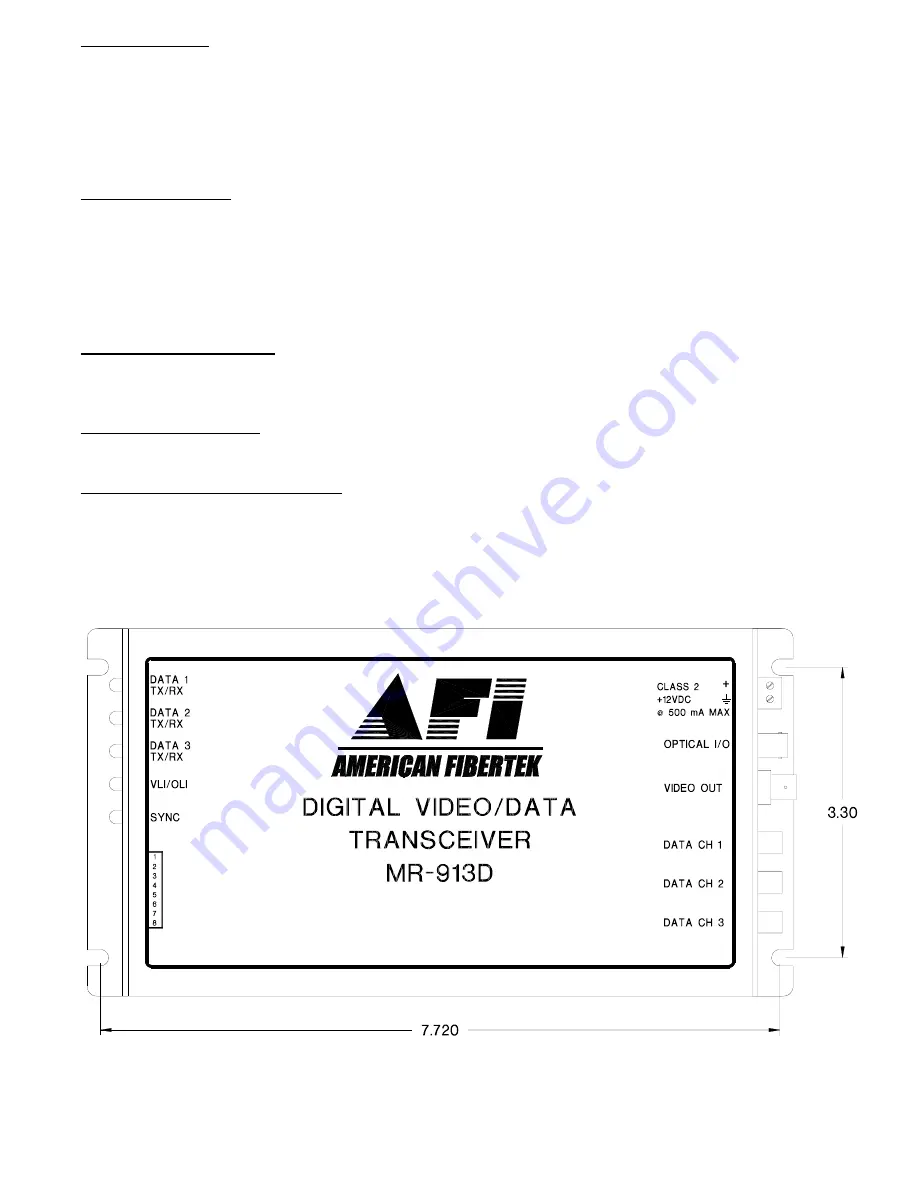 AFi MR-913D Instruction Manual Download Page 4