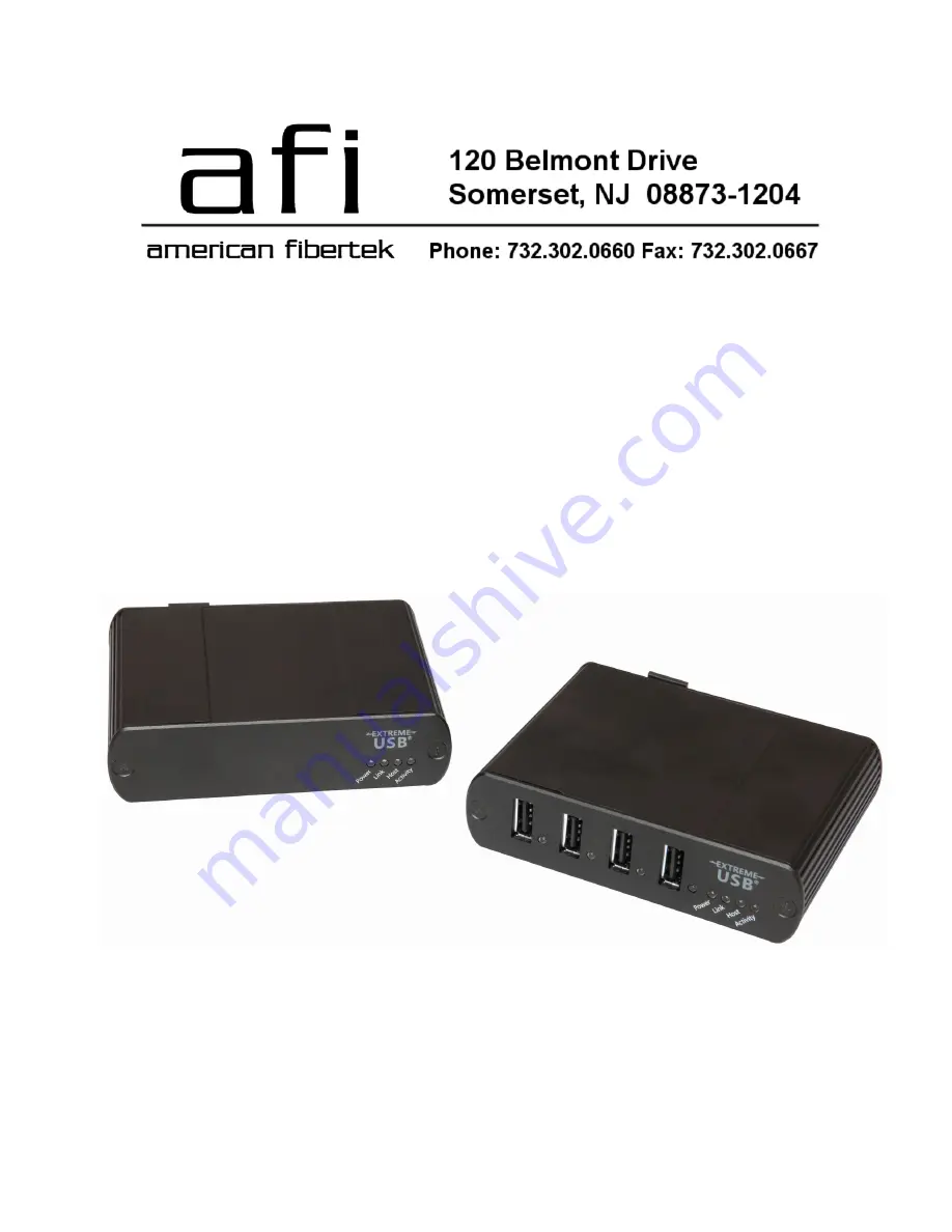 AFi MRX-USB2.0 Module User Manual Download Page 1