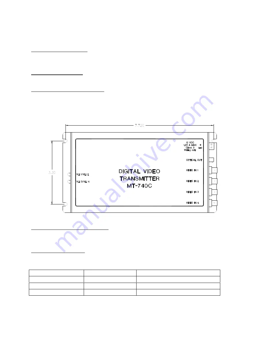 AFi MT-740C Instruction Manual Download Page 3