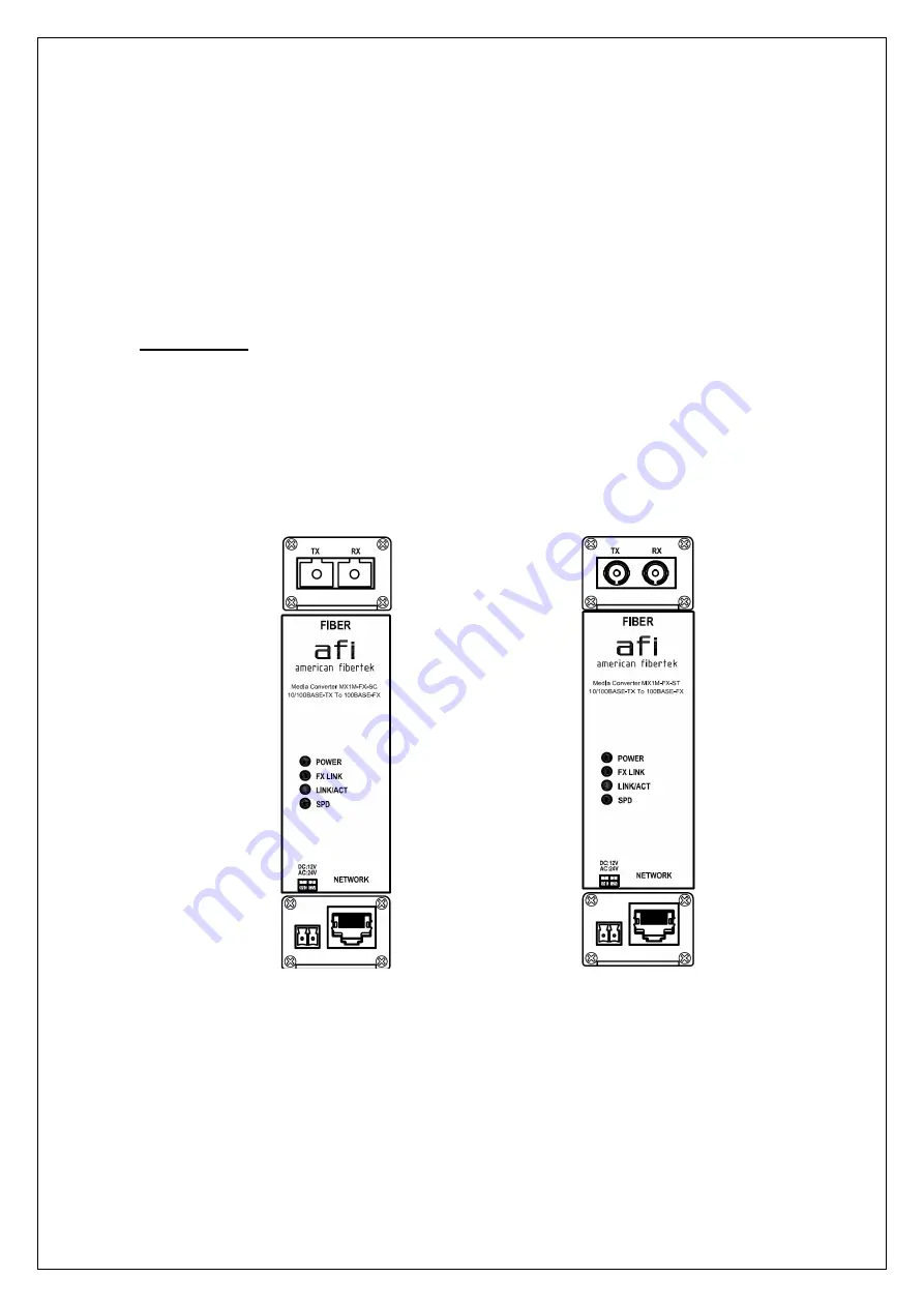 AFi MX1M-FX-SC MX 1MSeries Installation And Operation Manual Download Page 1