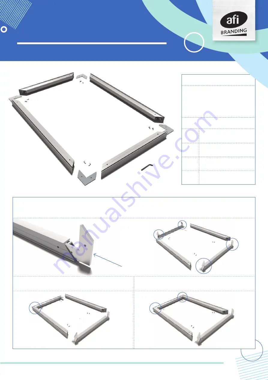 AFi ReFrame Double-sided DS101 Assembly Instructions Download Page 1