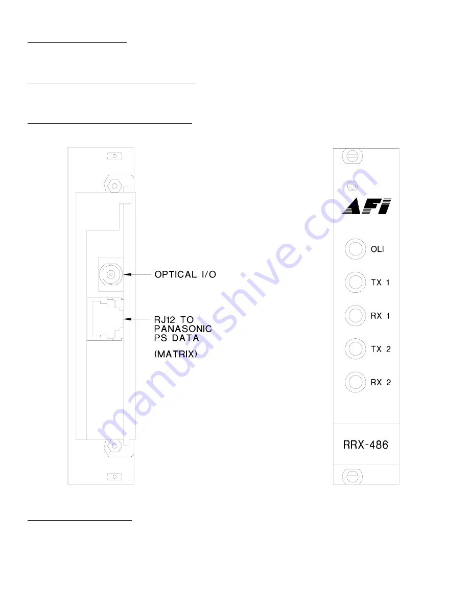 AFi RRX-486 Instruction Manual Download Page 3