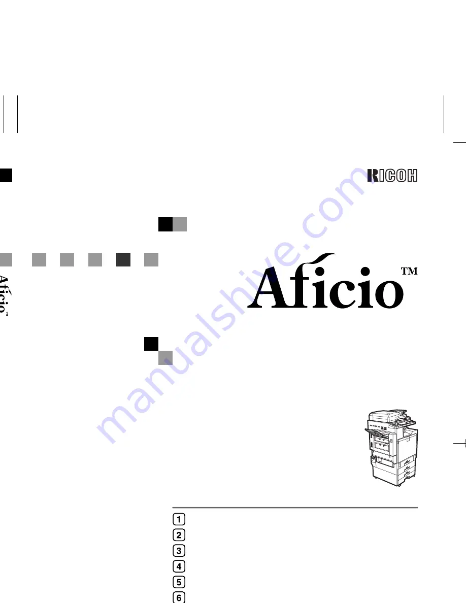 Aficio 3228C Скачать руководство пользователя страница 1