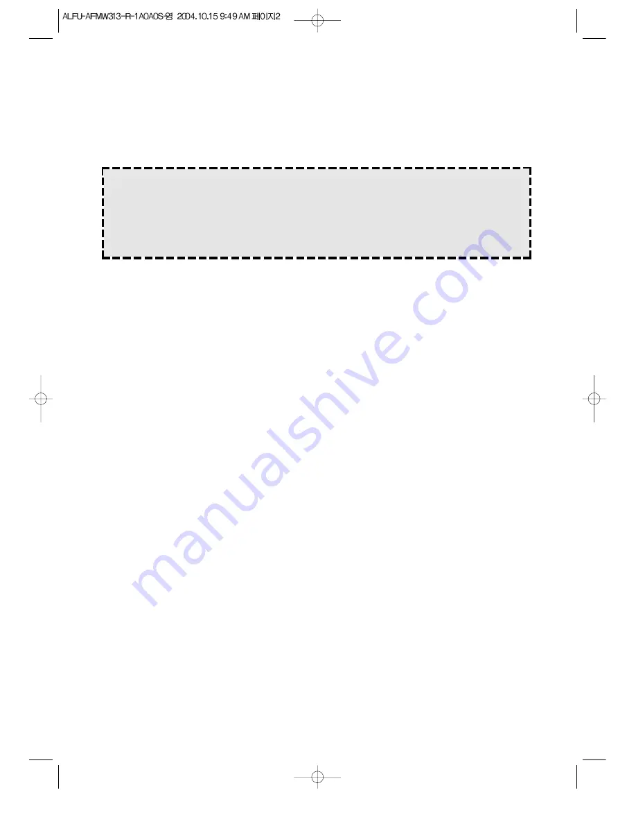 Aftron AFMW 313 Operating Instructions Manual Download Page 3