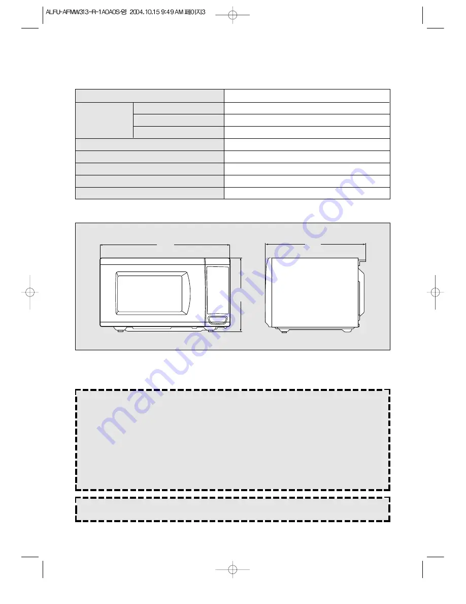 Aftron AFMW 313 Operating Instructions Manual Download Page 4