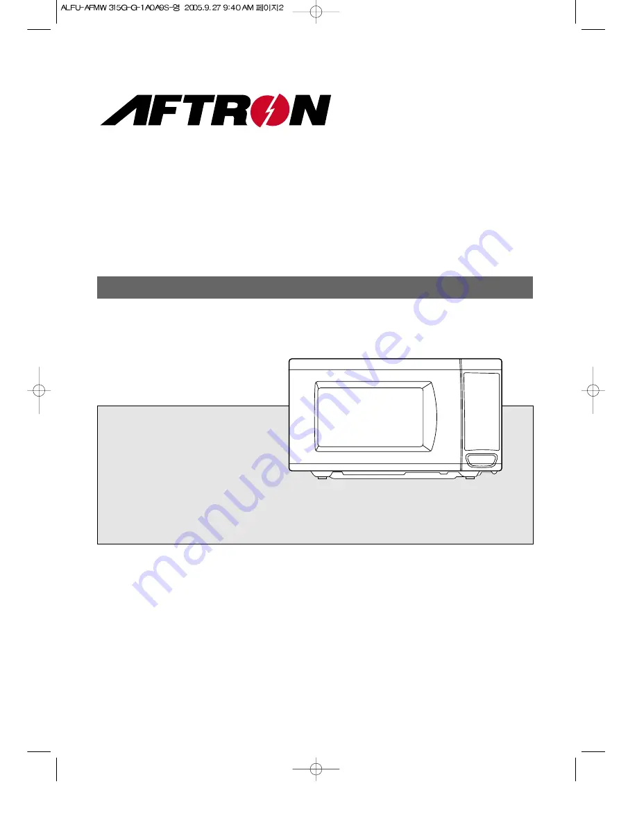 Aftron AFMW315G Operating Instructions Manual Download Page 1