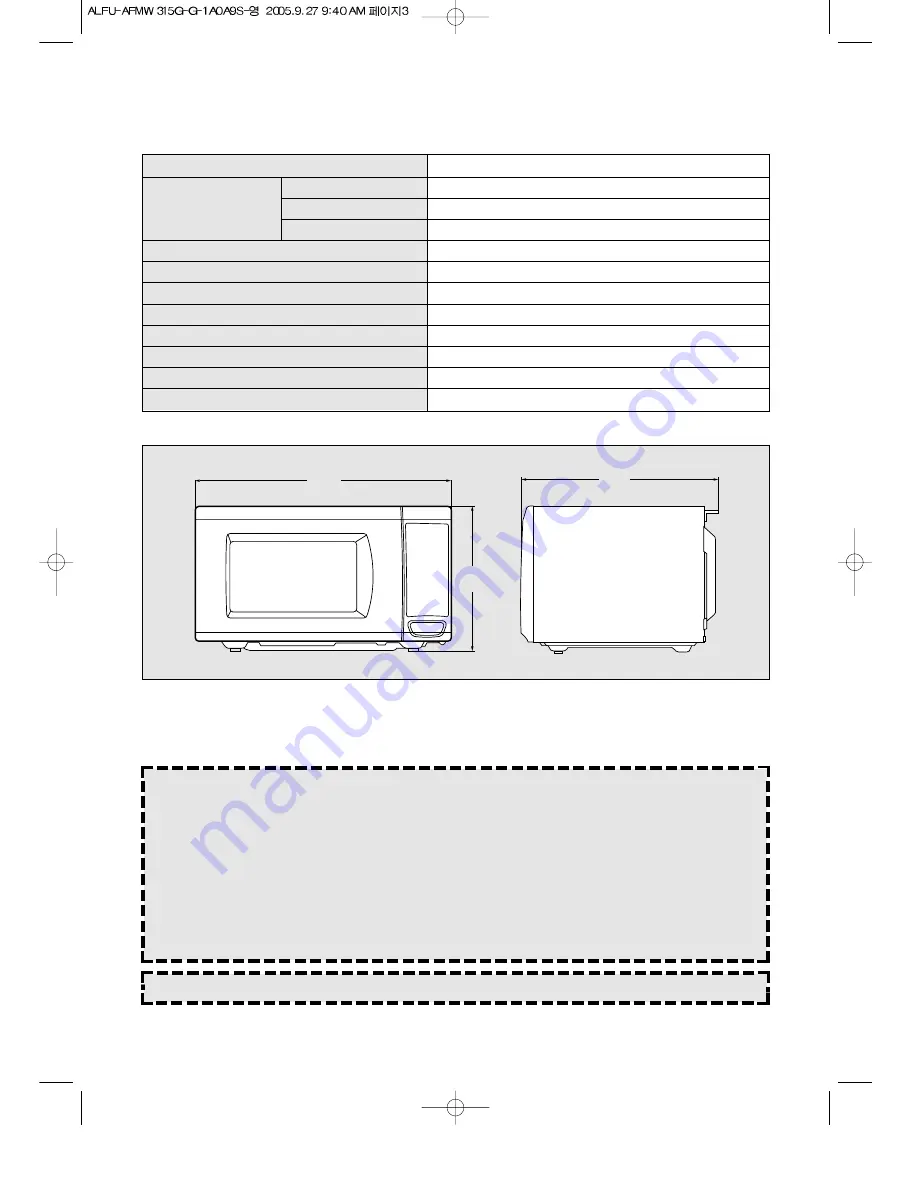 Aftron AFMW315G Operating Instructions Manual Download Page 4