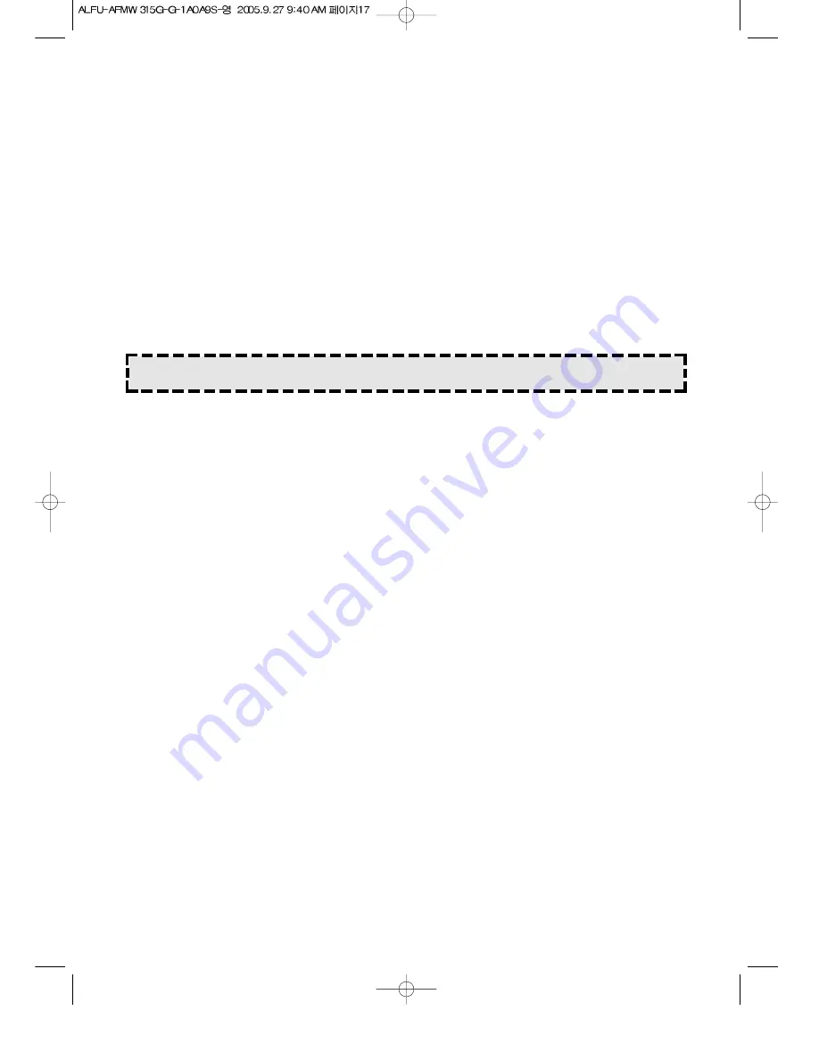 Aftron AFMW315G Operating Instructions Manual Download Page 18