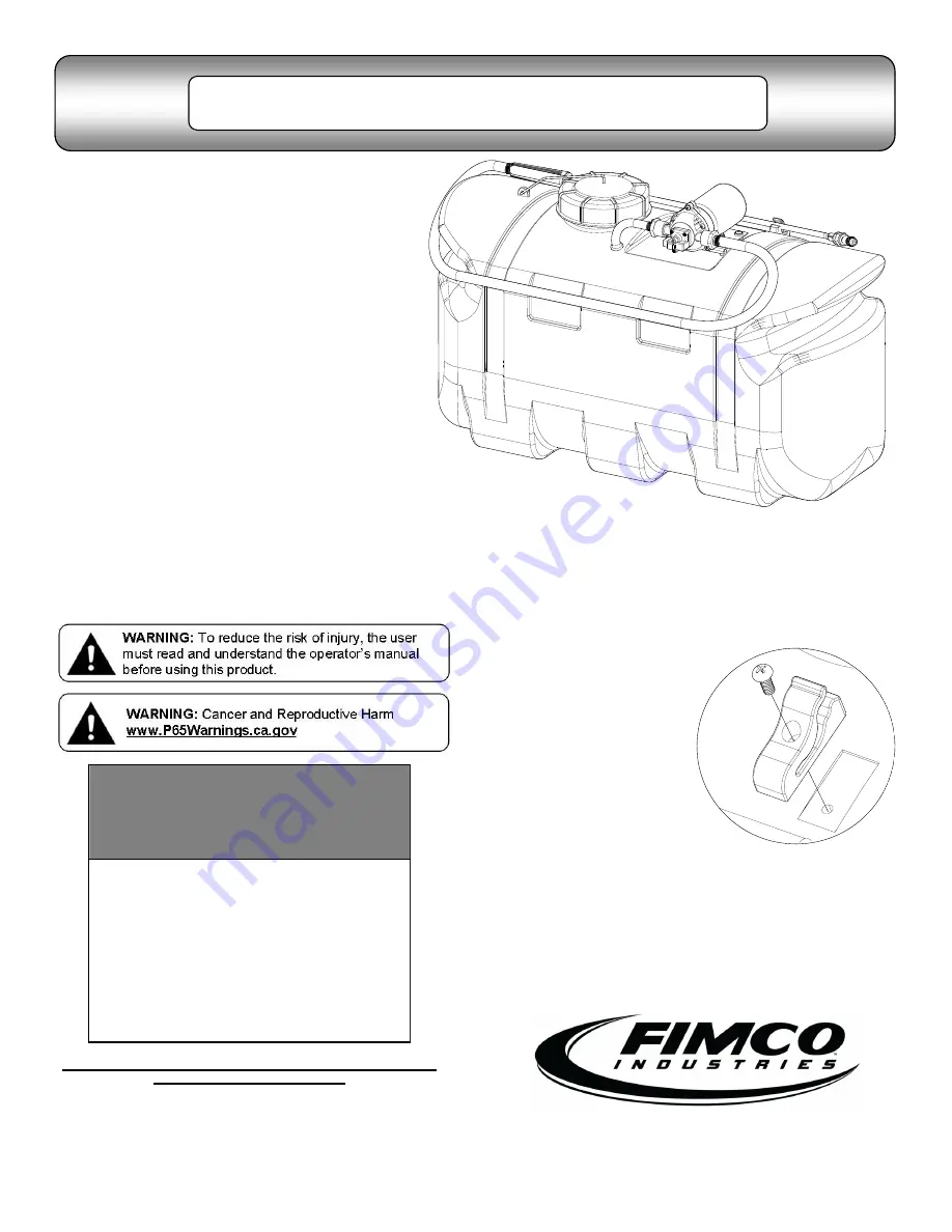 AG SPRAY BR-25-SP-EC Скачать руководство пользователя страница 1