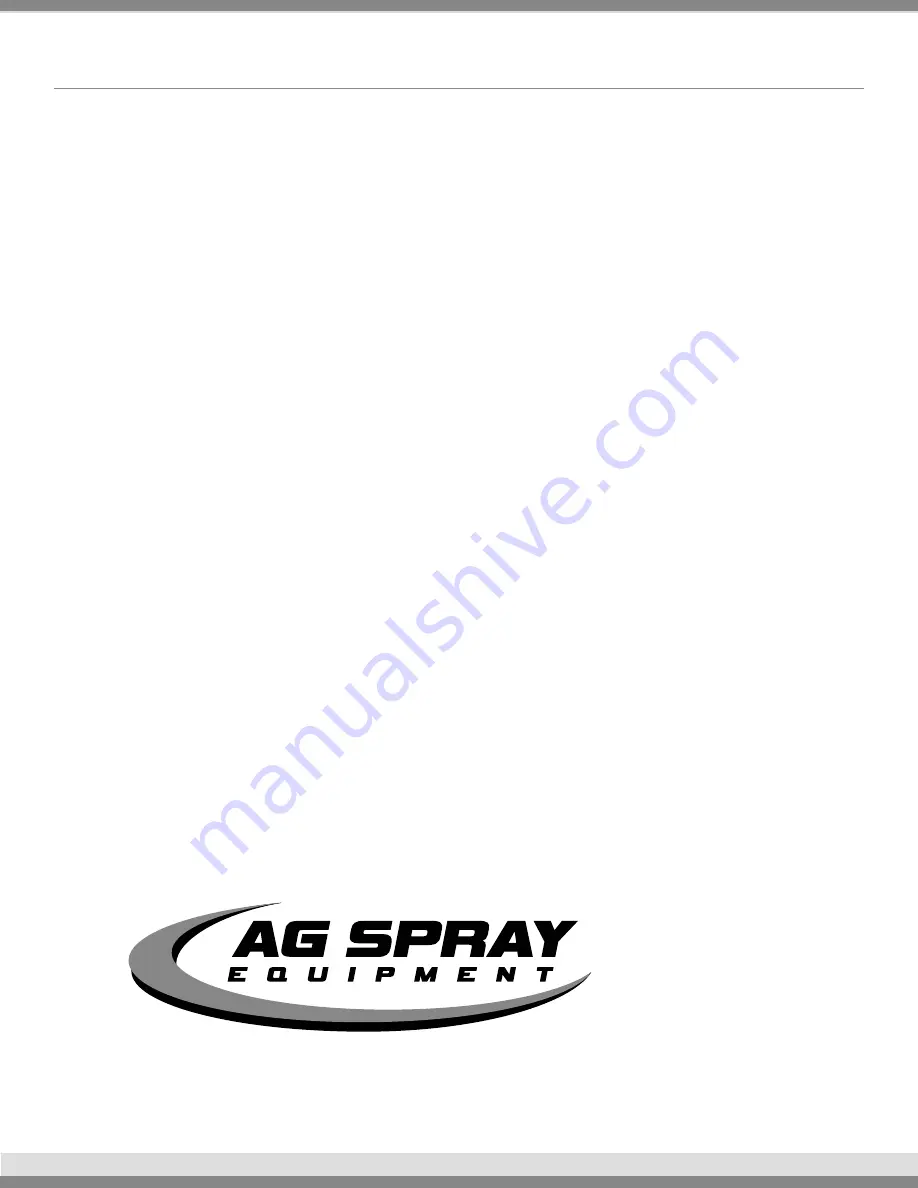 AG SPRAY LA5000 Operation & Maintenance Manual Download Page 5