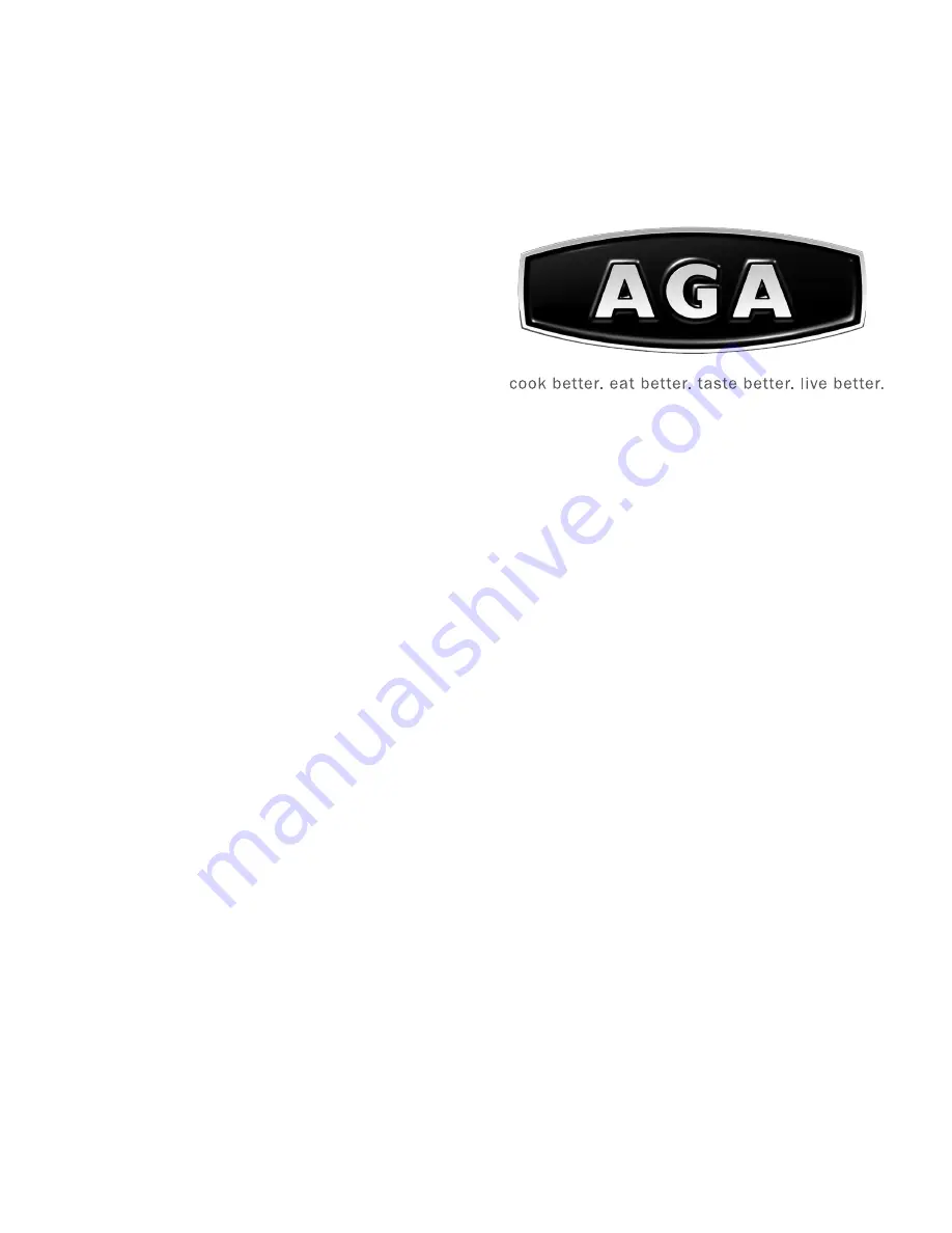 AGA 115V Installation, Operation & Maintenance Instructions Manual Download Page 1