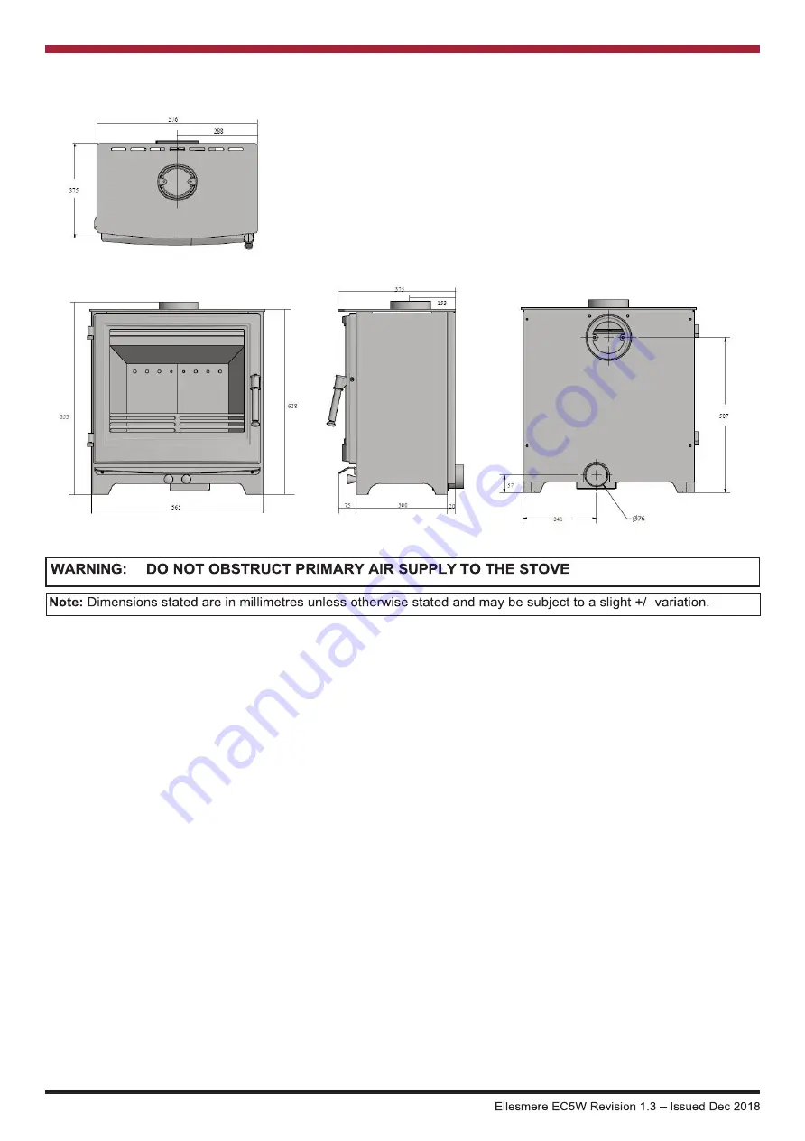 AGA Ellesmere EC5W Installation And Operating Instructions Manual Download Page 11