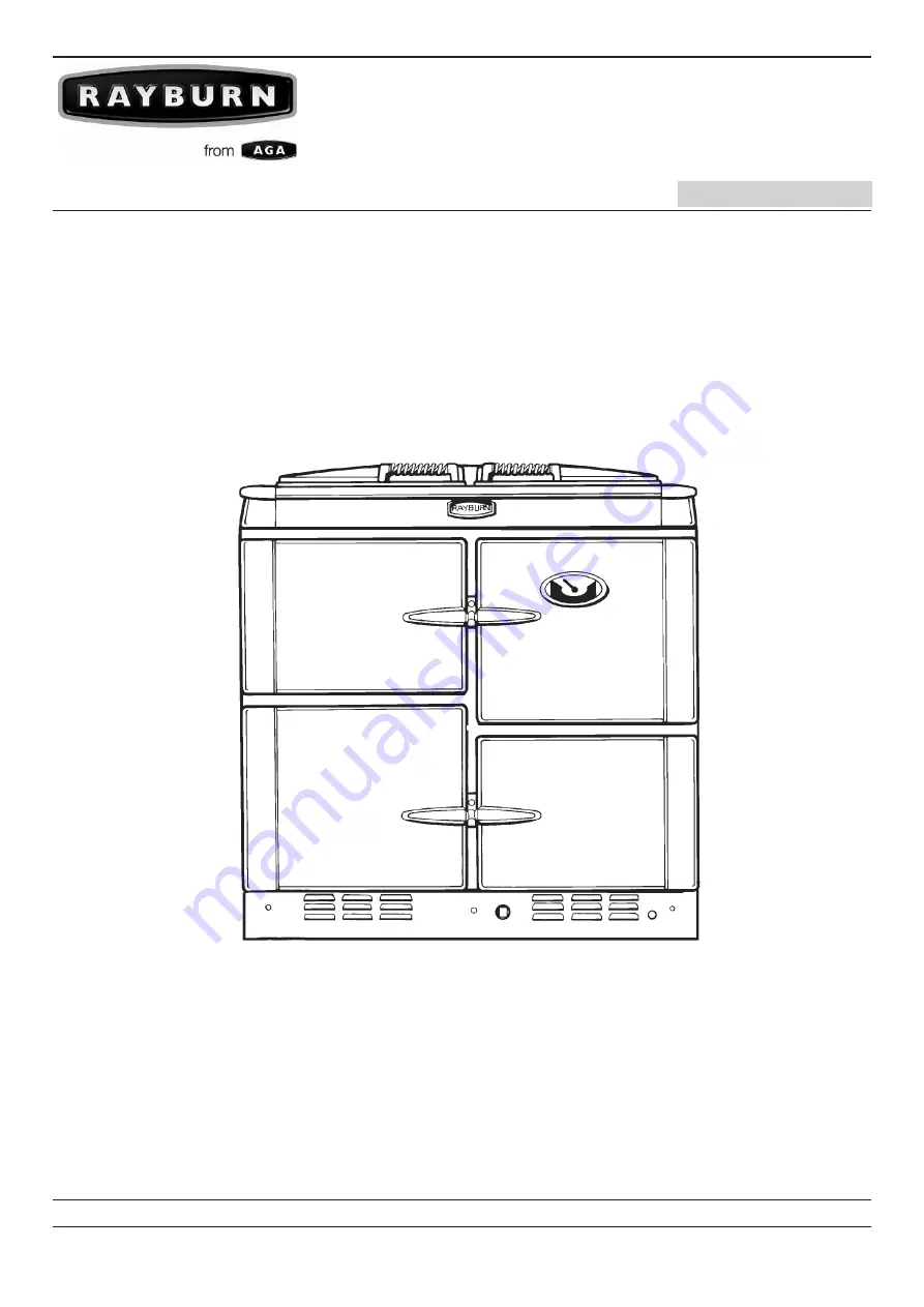 AGA RAYBURN XT User Instructions Download Page 1