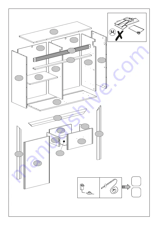 agatameble WHITEBLACK 1D3S Instructions For Assembling Furniture Download Page 5