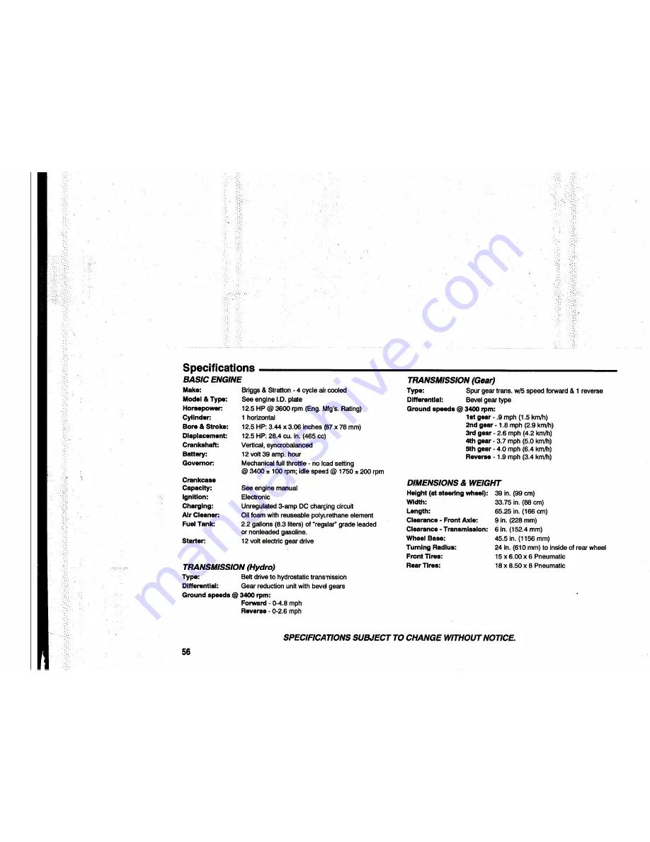 AGCO Allis 512 Gear Owner'S Manual Download Page 58