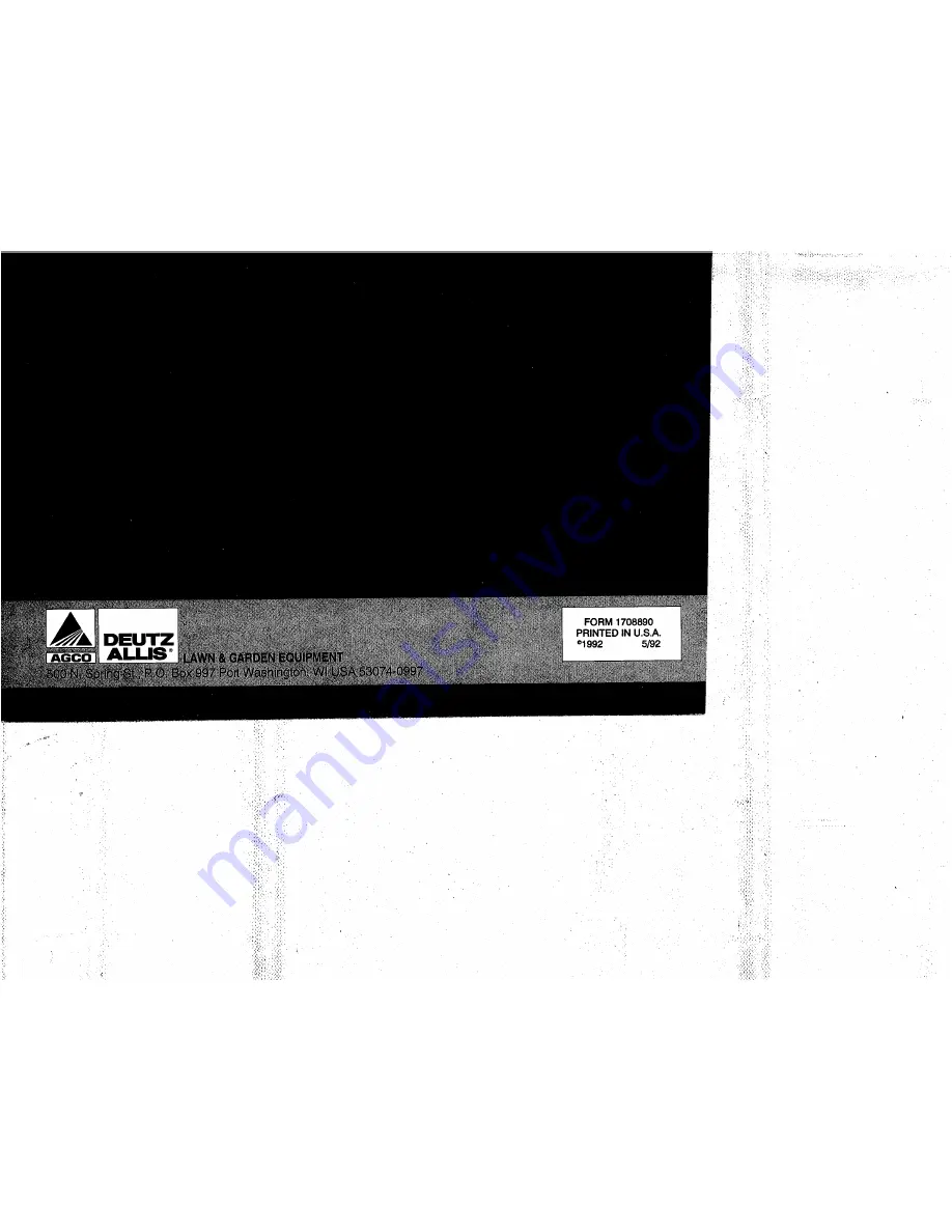 AGCO Allis 512 Gear Owner'S Manual Download Page 68