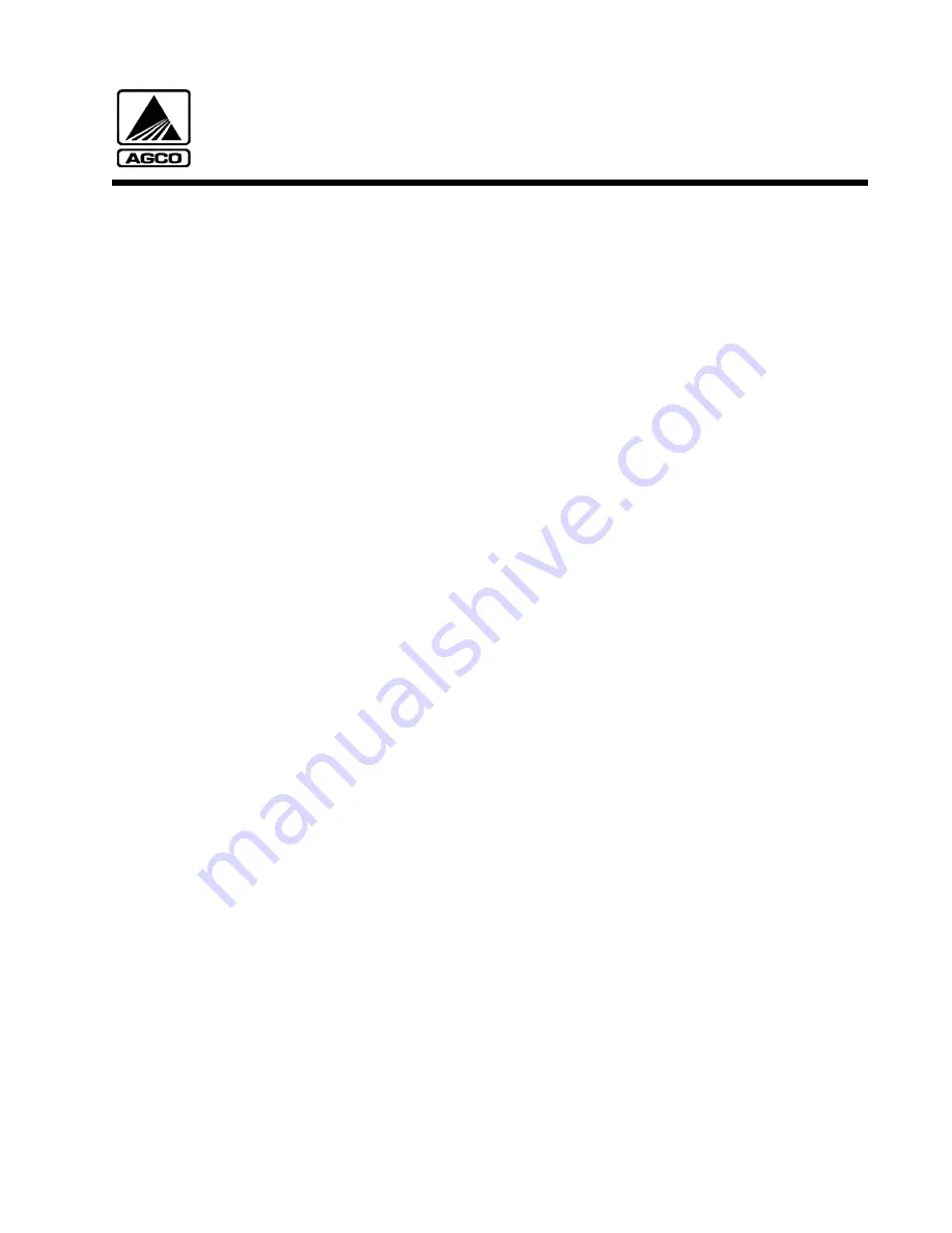 AGCO Glencoe CC4450 Operator'S Manual Download Page 1