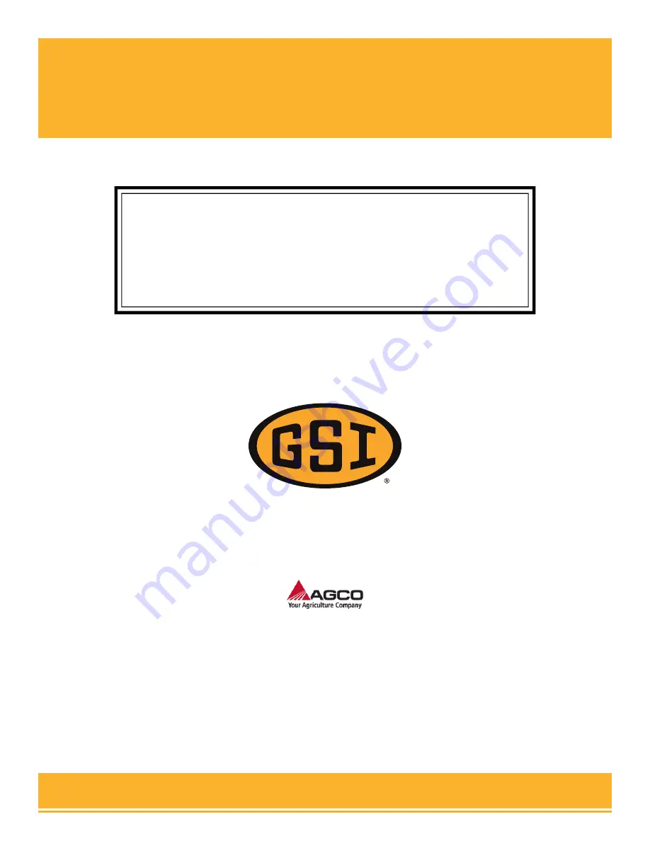 AGCO GSI 40 Series Construction Manual Download Page 164