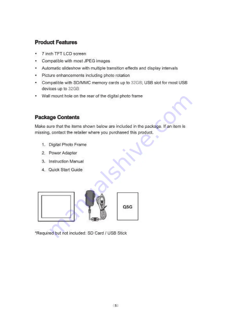 AgfaPhoto Realiview 7 APF700 Скачать руководство пользователя страница 5