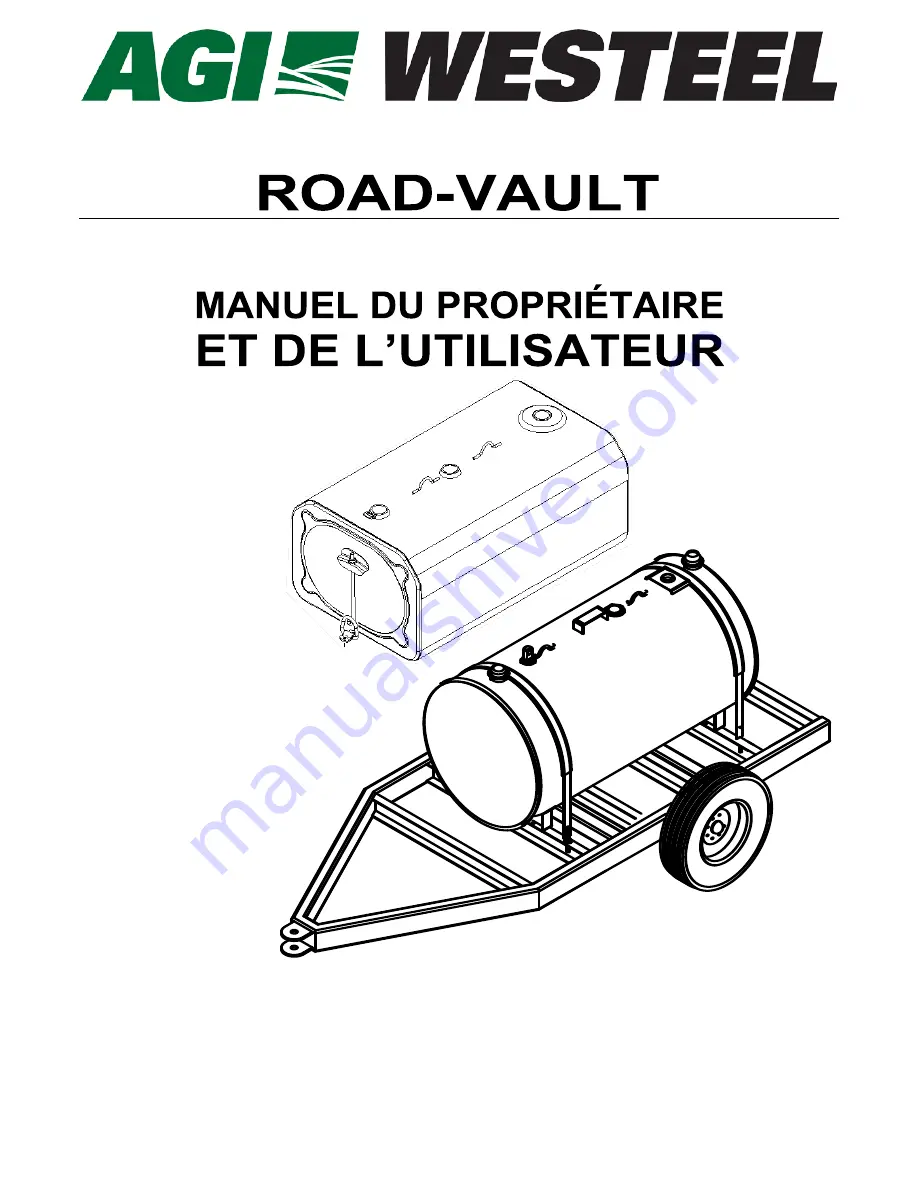 AGI WESTEEL ROAD VAULT Owner'S And User'S Manual Download Page 11