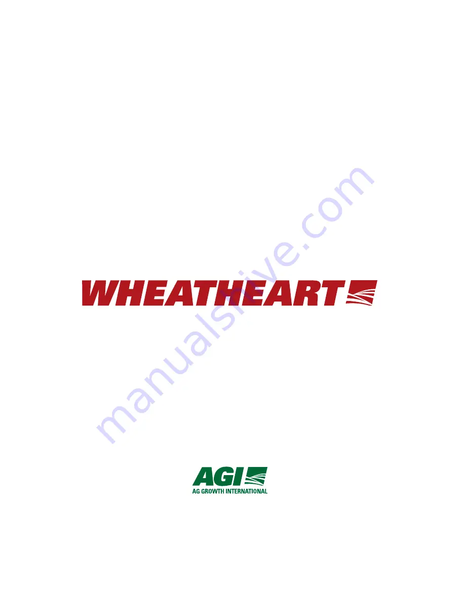 AGI WHEATHEART X Series Assembly And Operation Manual Download Page 126