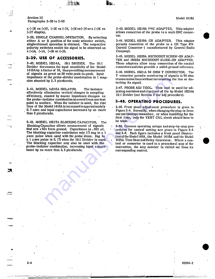 Agilent Technologies 1410A Operating And Service Manual Download Page 14