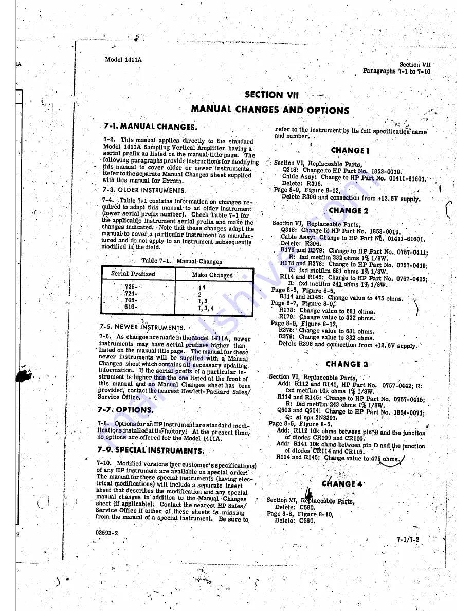 Agilent Technologies 1411A Operating And Service Manual Download Page 41