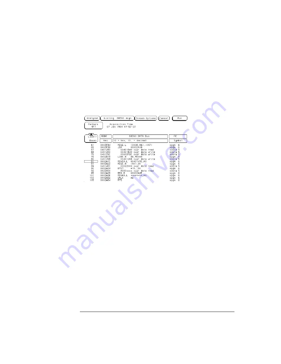 Agilent Technologies 1670E Series User Manual Download Page 66