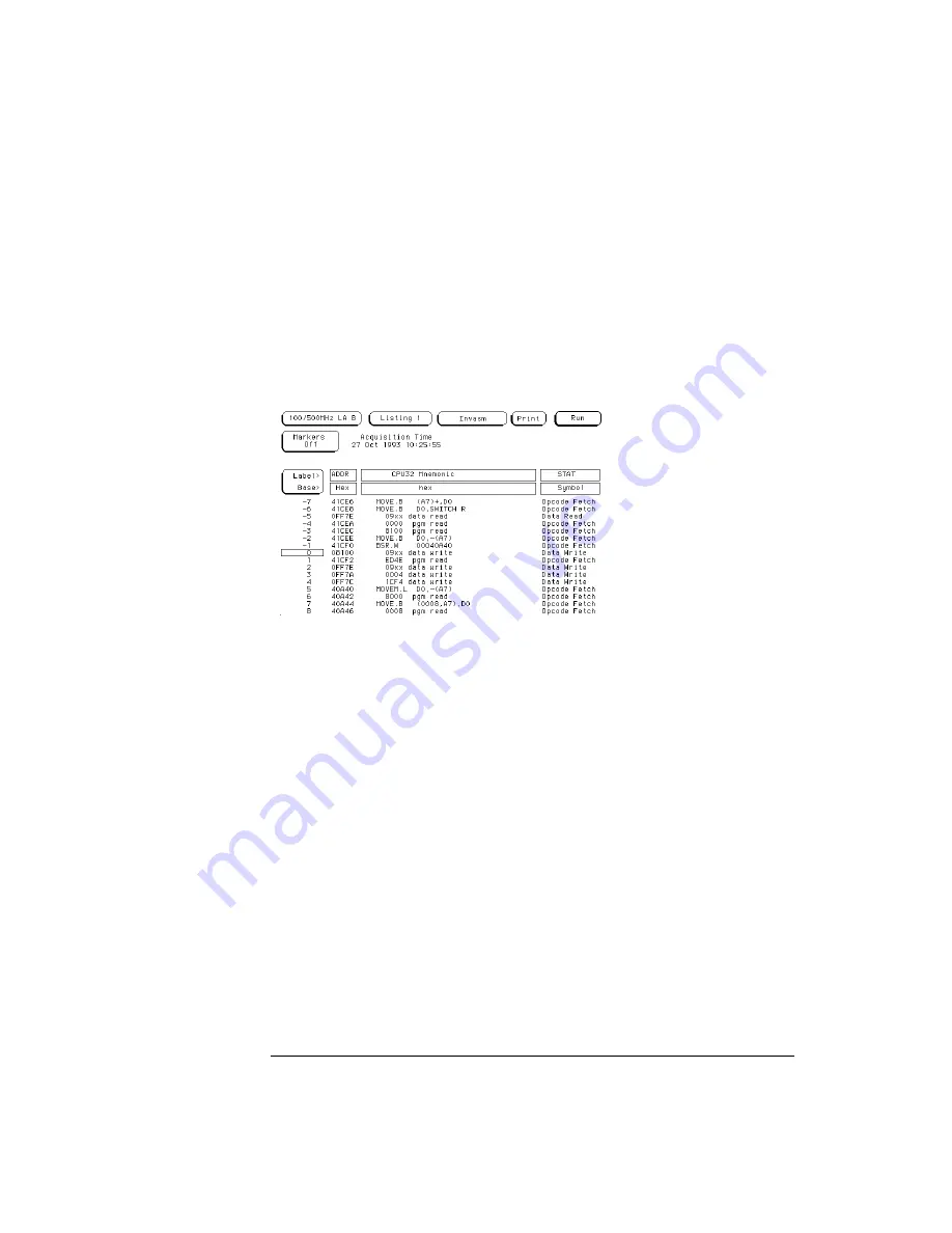 Agilent Technologies 1670E Series Скачать руководство пользователя страница 70