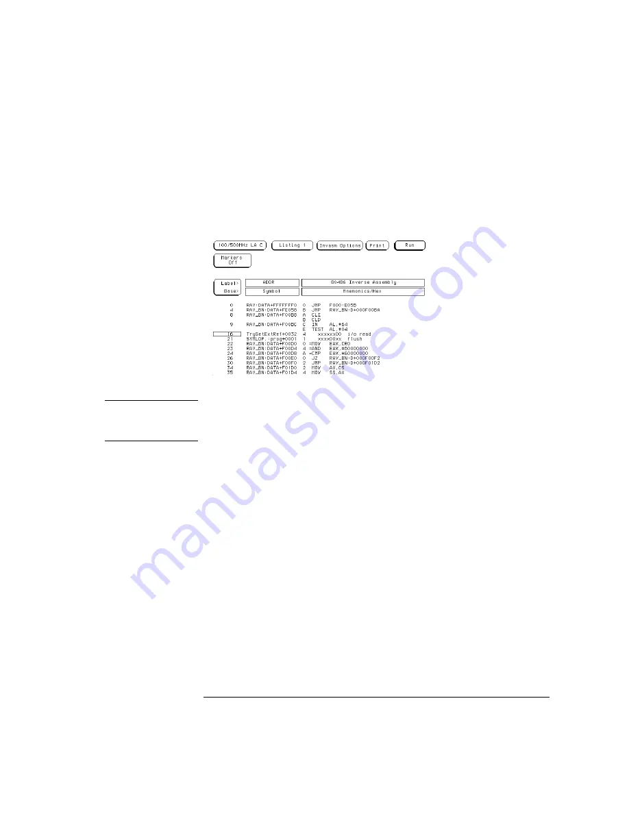 Agilent Technologies 1670E Series User Manual Download Page 603