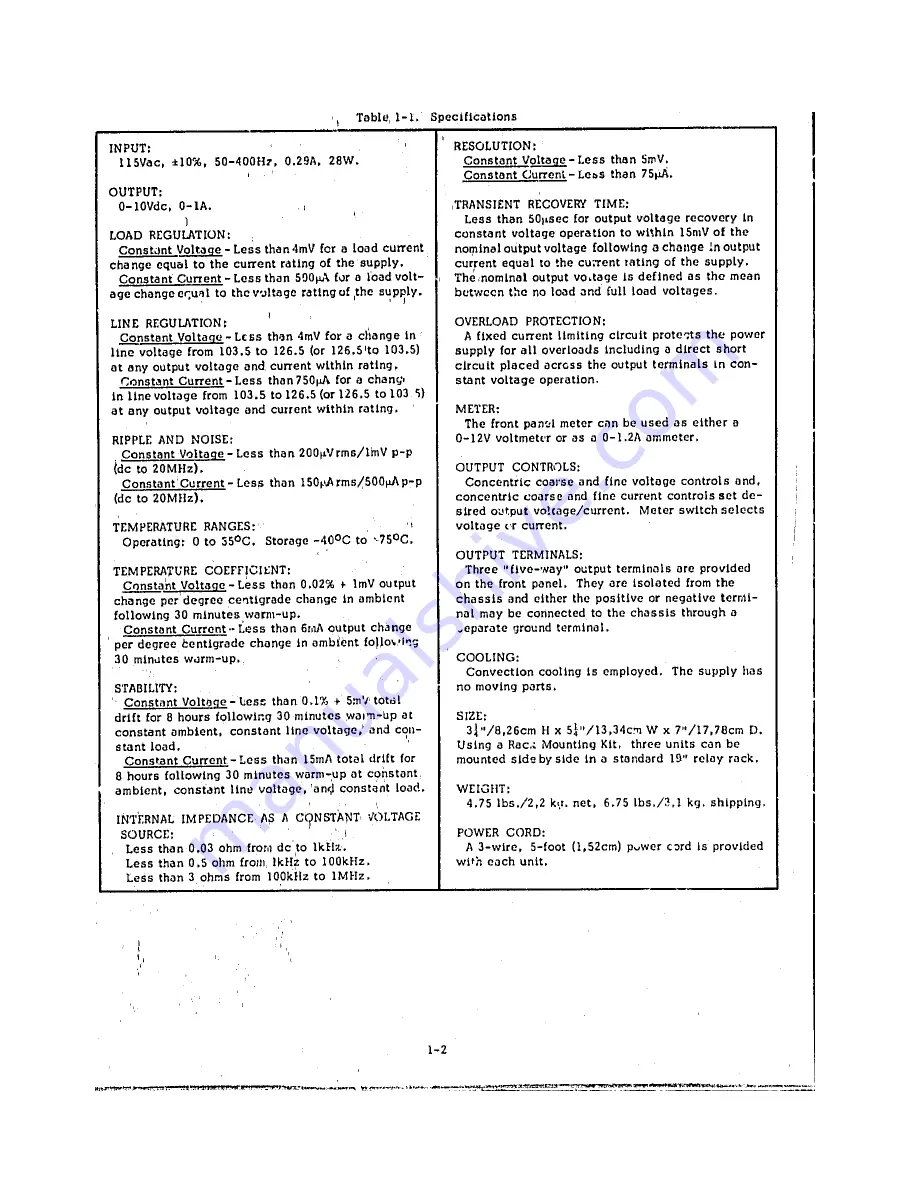 Agilent Technologies 6214A Service Manual Download Page 5