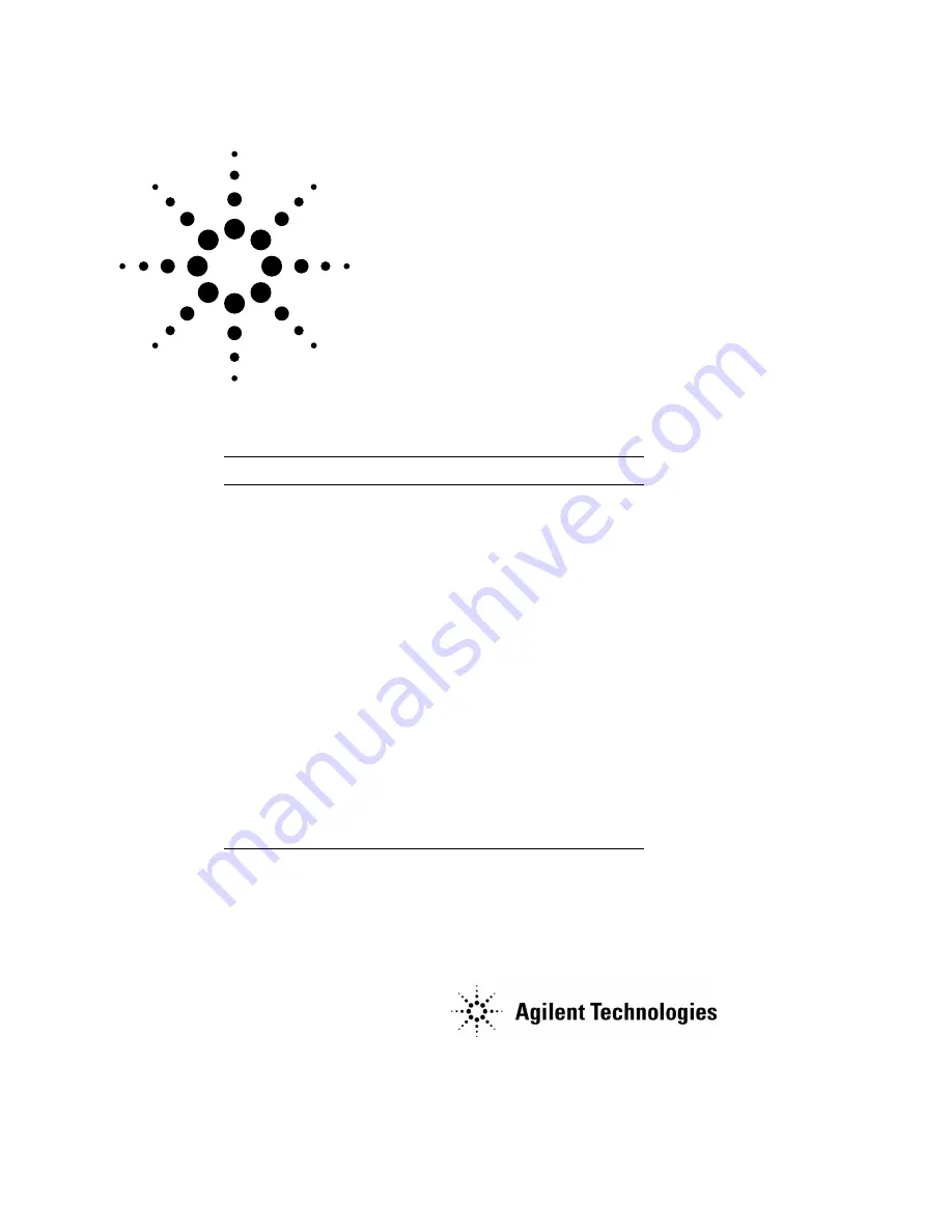 Agilent Technologies 6850 Series II Скачать руководство пользователя страница 1