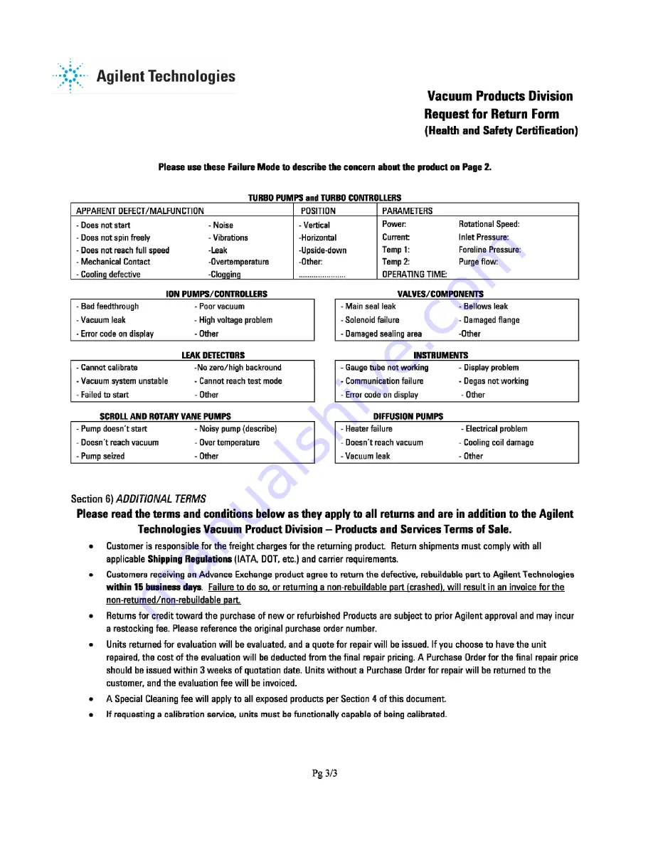 Agilent Technologies 729-0800 Скачать руководство пользователя страница 67