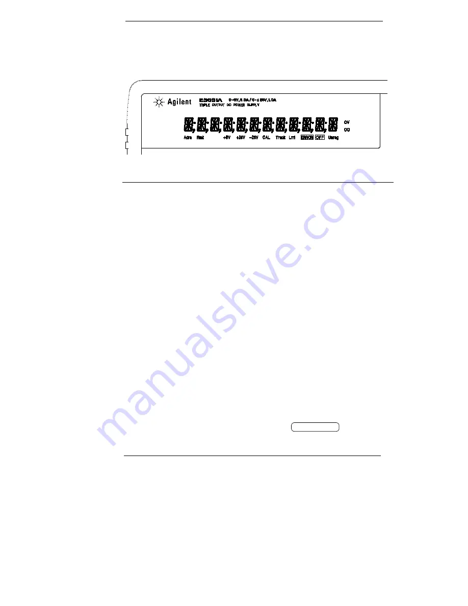 Agilent Technologies E3631-90002 User Manual Download Page 6