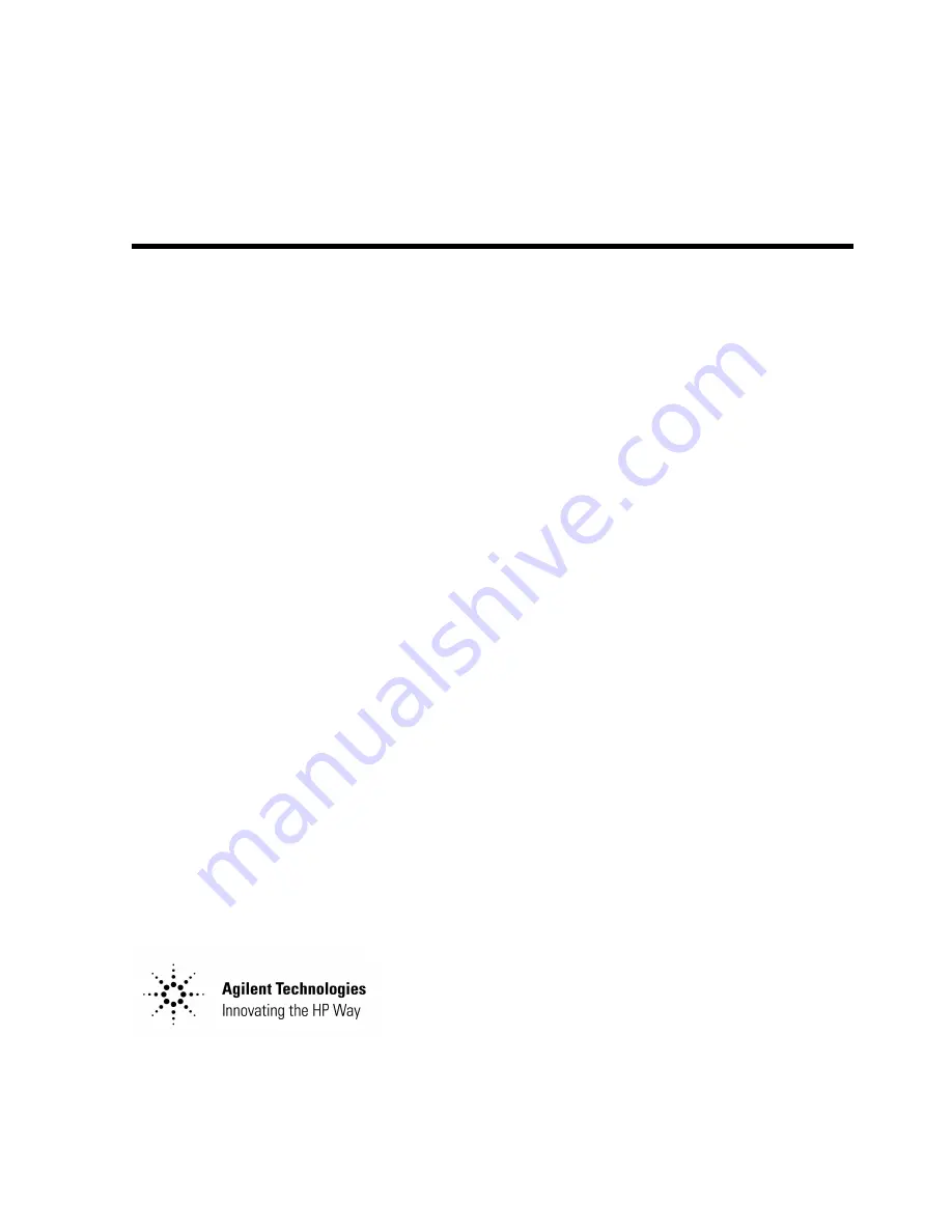 Agilent Technologies E4400-60218 Installation Note Download Page 1