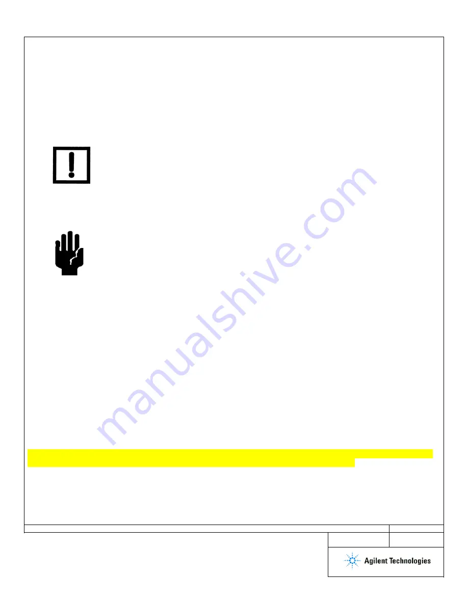 Agilent Technologies G8600-68001 Field Installation Instructions Download Page 4