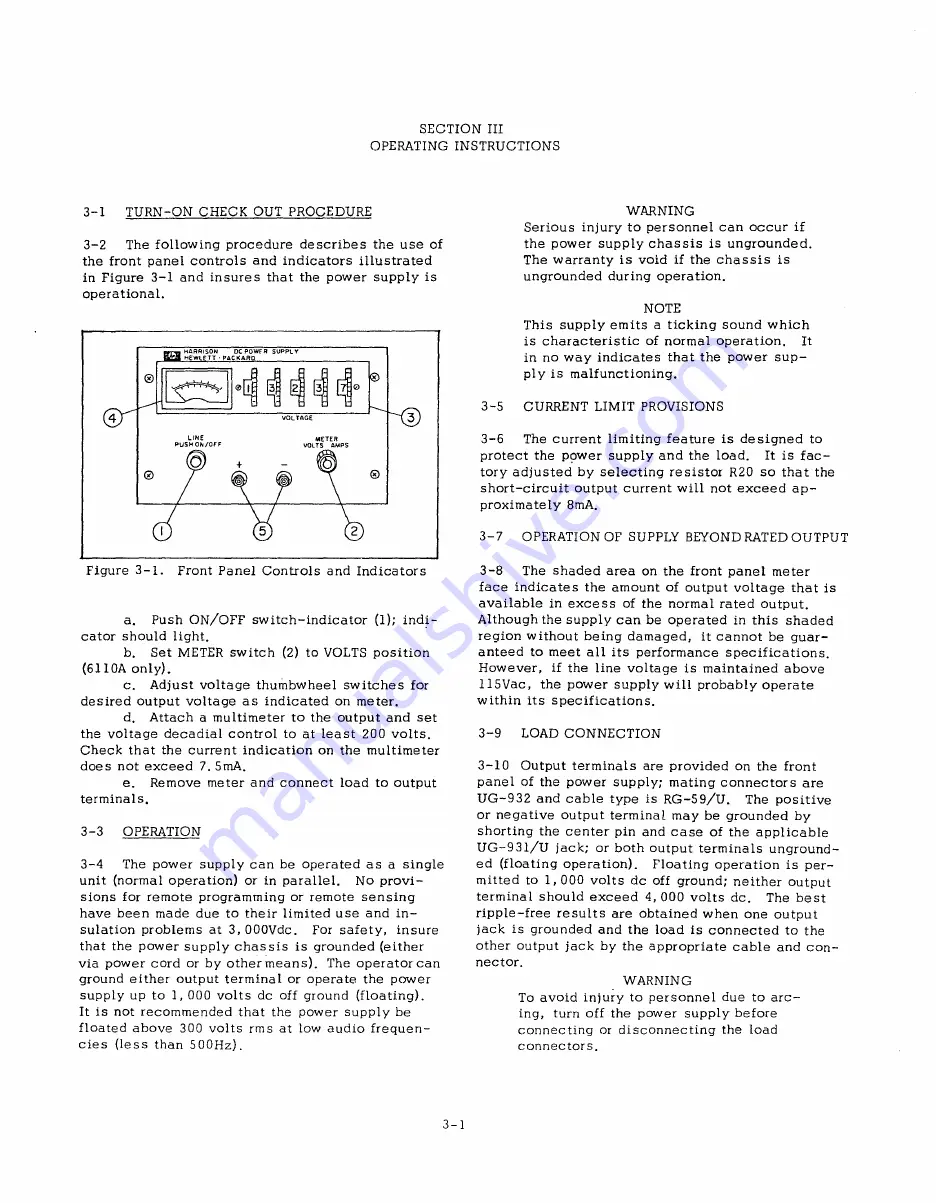 Agilent Technologies HP8648A Operating And Service Manual Download Page 11